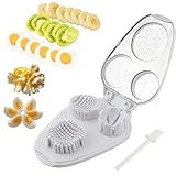 3 In 1 Egg Slicer for Hard Boiled Eggs, 3 Slice Modes Stainless Steel Egg Cutter, Eggs Dicer Kitchen Chopper Tool for Eggs, Butter, Strawberry, Tomato, Mushroom, and Grape, Dishwasher Safe