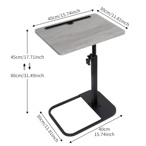 Mesa pequeña de altura ajustable kiss me para evitar posturas incómodas en el sofá 5