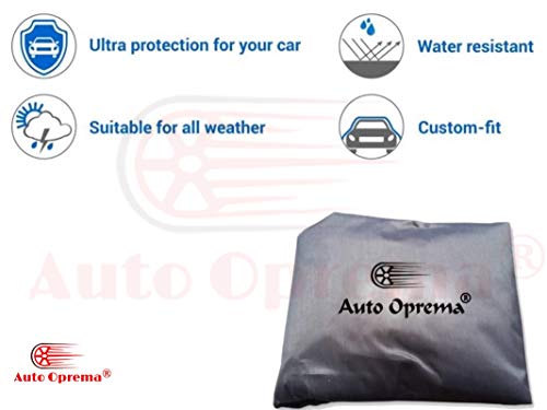 Image of CORASS Car Body Cover for Tata Indica Vista,Double Stiched Fabric, Fully Elastic,Scratch Proof /Water Resistant /dust Protection,and UV Protection Car Cover with Side Mirror Pocket(Blue Color)