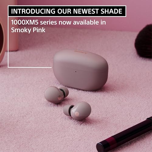 Image of Sony WF-1000XM5 Premium Noise Cancelling Truly Wireless Bluetooth Earbuds & in-Ear Headphones with Alexa Built-in, Smoky Pink