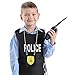 Loetere 12 Pcs Police Badges Pretend Play Toy for Kids Detective Sheriff Cop Fbi Fake Badge Prop with Chain for Police Party Accessories, Accessory Detective Role Play, Halloween Dress up
