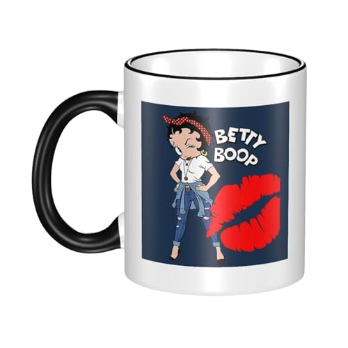 コーヒーカップ ベティちゃん ベティブープ アニメ マグカップ 330ml 可愛い マグ 大容量 セラミック カップ 電子レンジ対応 ファッション コーヒーマグ 耐熱 耐冷 誕生日 人気 プレゼント