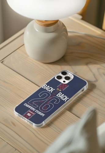 Coque iPhone 16 antichoc Paris football évite les rayures