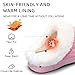 WateLves Girls Boys Slippers Toddler Kids Comfy Fuzzy Non-slip House Shoes Bedroom Soft Faux Fur Lined Indoor Outdoor (Pink, 32)