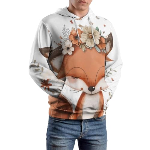 Hoodie renard papillon fleur idéal pour vos sorties décontractées