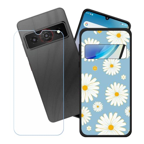LCEHTOGYE �K�p Nubia P7 Pro 5G +�����K���X�X�N���[���v���e�N�^�[�p�P�[�X�A�K�p Nubia P7 Pro 5G (6,75")�ƌ݊����̂���u���b�N�\�t�gTPU�V���R���Q���P�[�X�ی�J�o�[ LH101