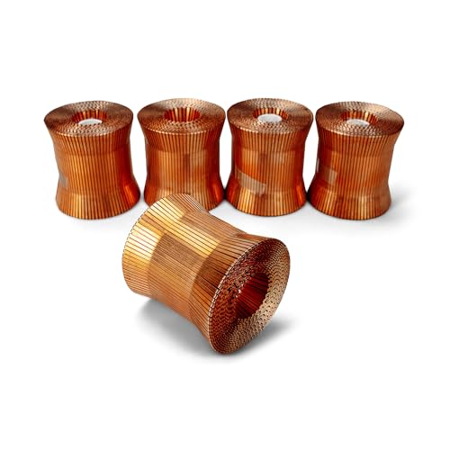 Rollo de grapas resistente para RAIN-19-RR, 1 1/4 x 3/4 x 0.08 pulgadas (5 cajas, 5000 piezas) - Grapas para grapadora industrial resistente - Grapas resistentes para pistola grapadora - Caja de