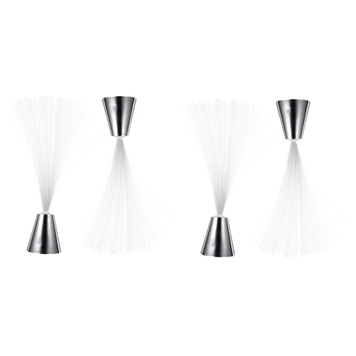 DOITOOL 4pcs Color Changing Fiber Optic Lamp Novelty Ambient Lighting Battery Safe Material Relaxing Home Decor for Nighttime Atmosphere
