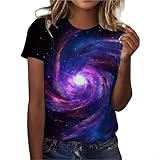 Prefect Match:Lässige T-Shirts für Frauen mit süßem Druck, t-shirt damen baumwolle das sich leicht mit Jeans, Leggings, Shorts, Pullover und Jacken sowie Strickjacke kombiniert werden.