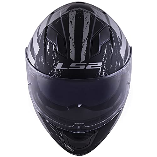 Capacete LS2 FF320 Stream Hunter Preto Fosco Titanium 56/S