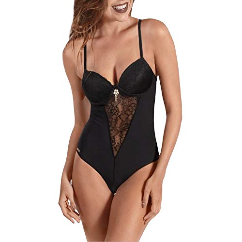 BODY BOJO PEROLA TAMANHO:P;COR:PRETO