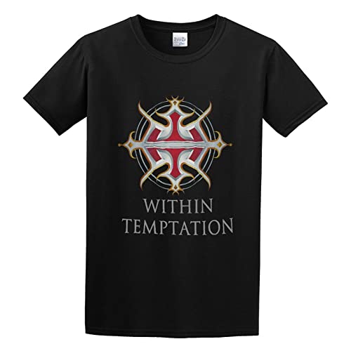 Unisex T-Shirt Within Temptation Metal Rock Casual Black XL