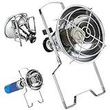 Calentadores al aire libre Calentador de gas portátil con manejo plegable Cocinadora de calentador de propano de invierno de varios usos con válvula de control Calefacción rápida para carpa al aire l