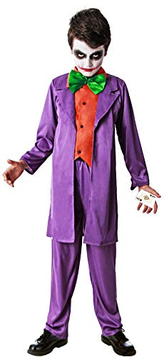 DYSMAD Gojoy Shop- Disfraz de Arlequín Asesino para Niño para Halloween, (Contiene...