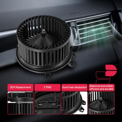 BDFHYK AC Heater Blower Motor Fan 700330 Compatible with Cadillac Escalade Tahoe Yukon Silverado 1500 1500LD 2500HD 3500 HD Sierra 1500 2500HD 3500HD,HVAC Blower Motor Assembly PM4084 by BDFHYK - Image 3