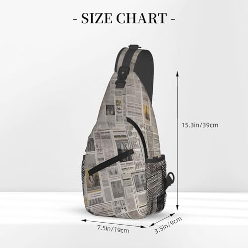 Bolso Crossbody Casual Unisex Negro para Viaje y Senderismo miniatura 3