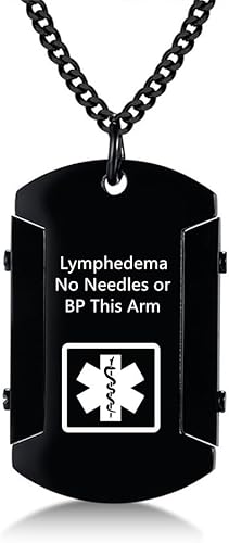 Miniatura 32 de Collar de identificación de alerta médica para hombres, grabado con láser, collar con colgante de etiqueta de acero inoxidable, identificación