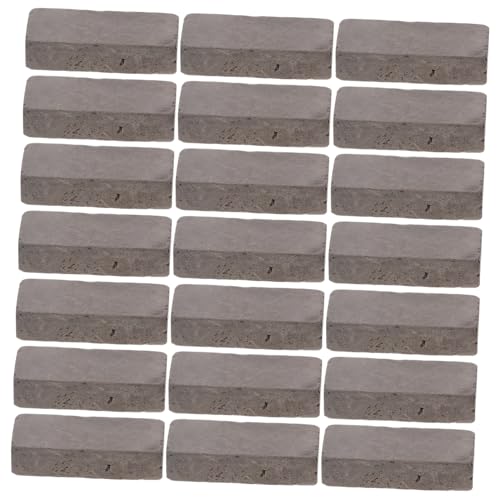 JOINPAYA Miniaturziegel 40 Stück Aus Beton Farbechte Selbstgemacht Mauersteine Für Terrarien Und Aquarien Gartendekoration Und Schildkrötenbecken Modellbau Zubehör Für Puppenhaus Und Landschaft