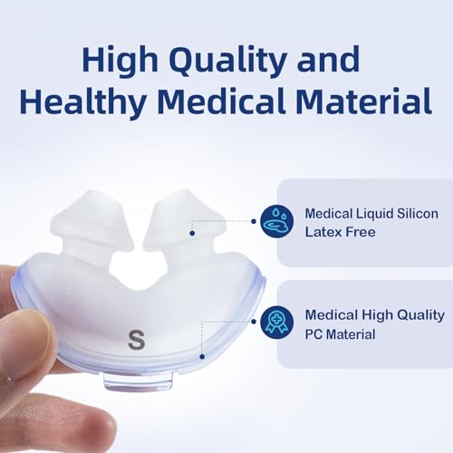 Image of 3 Packs Replacement Nasal Pillow Cushion for ResMed AirFit P10, Compatible with Original Airfit P10 Frame, Replacement Silicone CPAP Supplies, Reliable Seal & Lighter Weight, Small