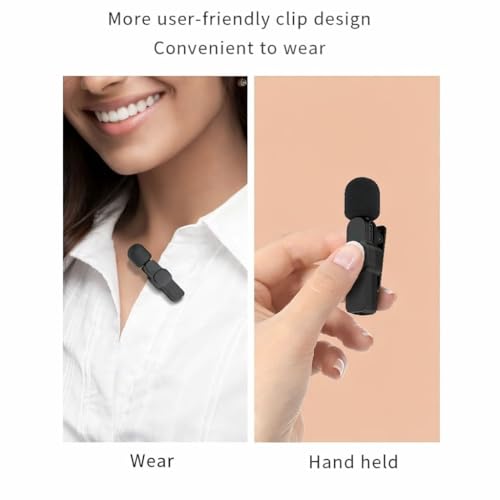 Image of K9 Dual Wireless Lavalier Microphone for All Smartphones | Noise Cancellation Dual Mic Set with Receiver for Recording Interviews, Vlogs, YouTube, Reels
