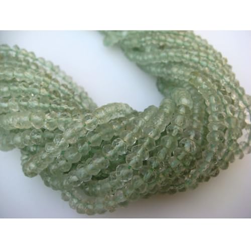 Améthyste verte de 4 mm à micro-facettes de qualité supérieure - 3