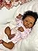 GYCV Black Girl Reborn Baby Dolls Silicone Full Body 18 Inch Baby Doll Realistic Newborn Black Lifelike African American Baby Doll Girl Reborn Toy with Accessories Birthday Gift for Kids Age 3+