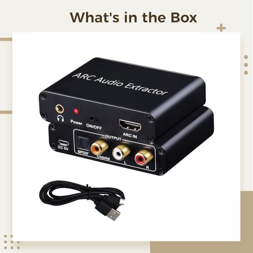 Extractor de audio HDMI ARC de 192 KHz con chasis de aluminio 3