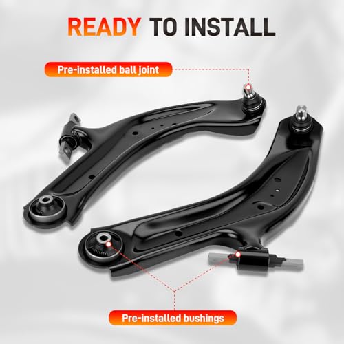Front Lower Control Arm Set Left & Right w/Ball Joint & Bushing Compatible with Nissan Rogue 2014-2020 2.0L 2.5L Suspension Kit Replace 54501-4BA0A 54500-4BA0A N-188 N-189 K623110 K623111 by GDUKOP - Used condition - Image 5
