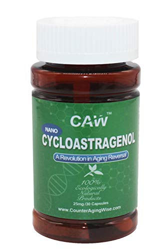 CAW Anti Aging Supplement Nano Cycloastragenol 25mg 30capsules