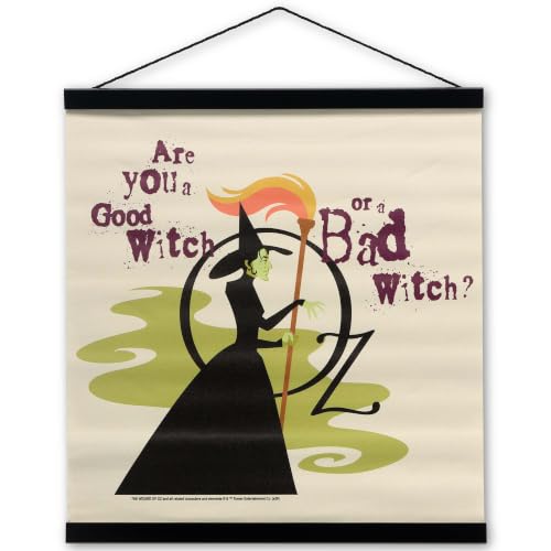 The Wizard of Oz Are You a Good Witch or a Bad Witch Hanging Canvas Banner