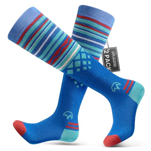 OutdoorMaster Merino Wool Ski Socks for Men & Women, Cold Weather Warm Sock