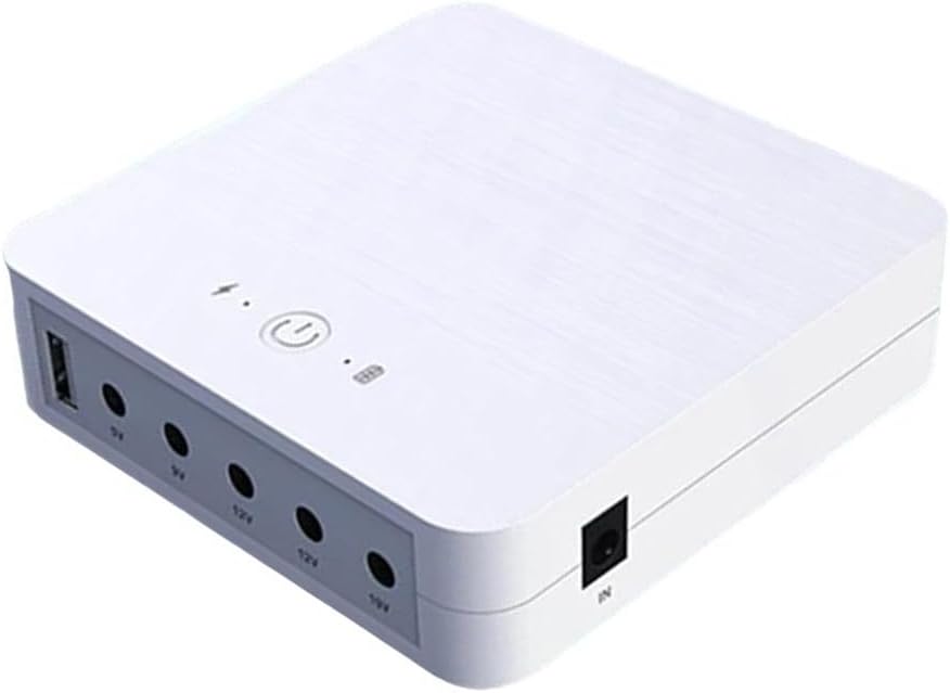 Moveable Mini UPS 13200MAh Backup Battery For Router CCTV Digital camera Modem 5V 9V 12V 19V Output Flame-Retardant Casing Overcharge Safety