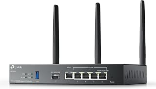 TP-Link ER706W Omada Gigabit AX3000 WiFi 6 VPN Router | 1x USB 3.0 Support USB Storage and LTE Backup with LTE dongle | Supports Omada Mesh | Easy Set-up