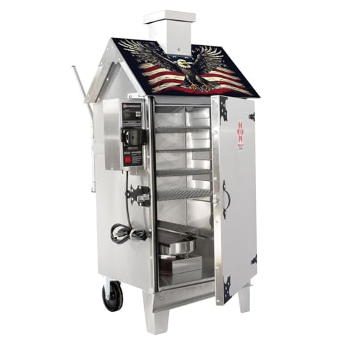 The Sausage Maker - 30 lb. Digital Smoker for Making Sausage, Ham, Fish and Brisket (Eagle with Flag)