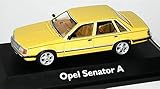 Aus Metall mit Plastikteilen Schuco Opel Senator A Limousine Jamaika Gelb 1978-1986 1/43 Modell Auto