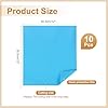 sourcing map 10Pcs Adhesive Vinyl Sheets Bundle, 12" x 12" Self Adhesive Vinyl Matte Metallic Stickers for Cutting Machines Party Decoration Car Decal, Light Blue #1