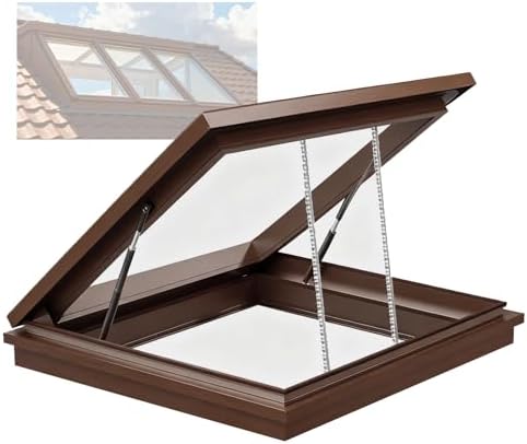 Remote Control Skylights for Sun Rooms, Basements, Attics & Stairways - Ventilated Roof Window with Rain Sensor for Optimal Airflow & Light Control