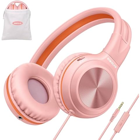 SIMOLIO Wired Headphones with Mic Cover