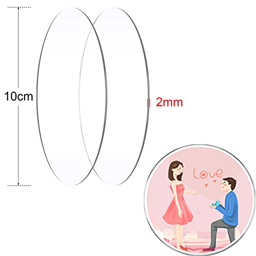 Tkonline 30 Pieces 4 Inch Clear Acrylic Circles Blanks Acrylic Disc Transparent Round Acrylic Sign Acrylic Disk Plastic Disc Acrylic Sheet Blank For Wedding Ornament Diy Craft Painting Laser Cutting #TOP1