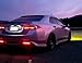iJDMTOY Red Lens 48-SMD LED Bumper Reflector Lights Compatible With 09-14 Acura TSX (Euro Accord) Function as Tail, Brake & Rear Fog Lamps