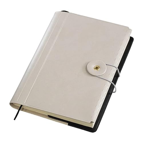 上質な合皮ブックカバー 厚み調整可 簡単セット 留め具やカード&付箋ポケット付き