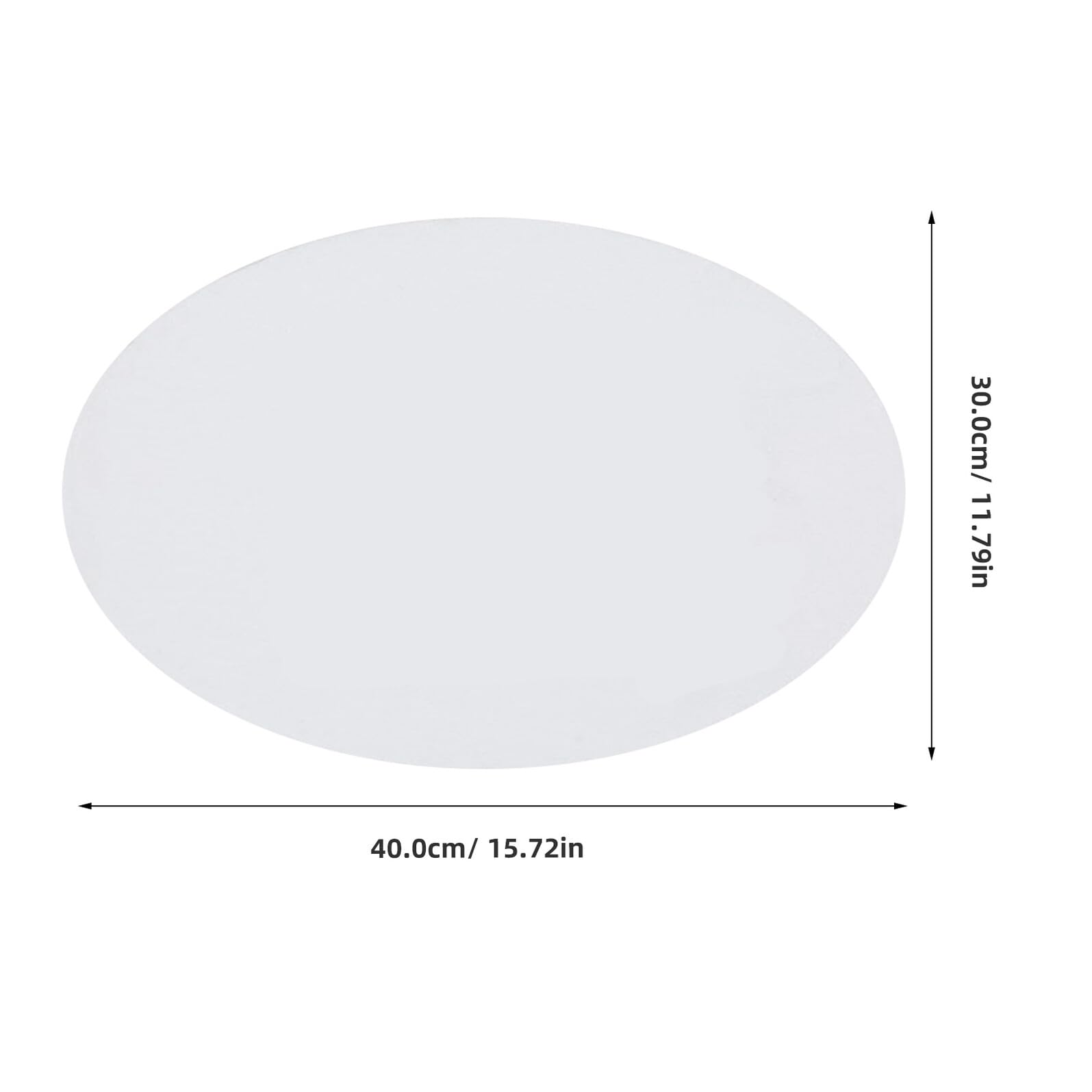 Beavorty 5pièces Panneaux Ovales Coton pour Peinture Planche à Dessin Artistique Épaissie Support Toile Blanc Adaptés Huiles Acryliques Tempera Légers et Portables pour Artistes et Loisirs