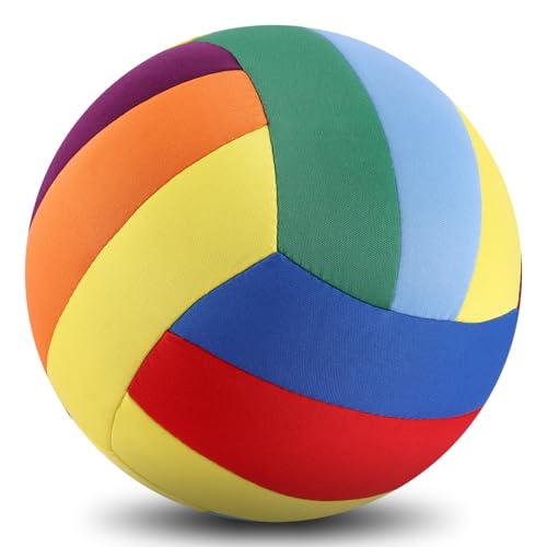 Soft Volleyball Size 4, Multicolor, Silent Indoor Ball