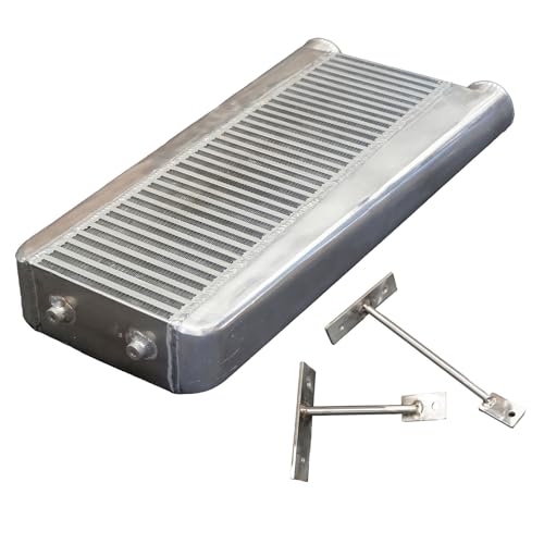 Intercooler de fluxo vertical série K de 7,6 cm K20 K24 para Honda Acura RSX Civic EK EG