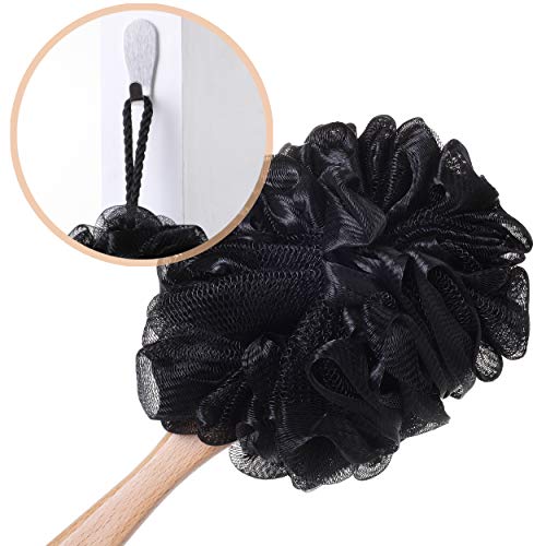 Slick- Loofah With Handle, Loofah Back Scrubber, Back Loofah, Loofah Brush With Long Handle, Loofah On A Stick, Shower Loofah With Handle, Shower Supplies, Loofah Scrubber, Loofah Back Scrubber #TOP7