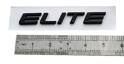 Image of 1x Rear Elite Emblem Car Badge Logo Replacement for 2020-2022 Car 08F20-THR-100G (Glossy Black)