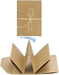 jiebor 2 Pack Small Accordion Scrapbook Photo Album for DIY Wedding Anniversary Daily Recording