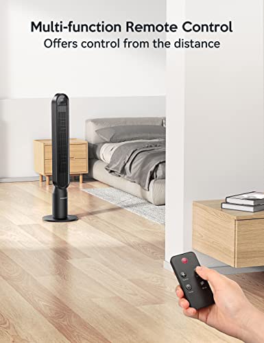Vagkri 42 Inch Tower Fan Oscillating Tower Fan With Remote, 3 Modes, 4 Wind Speeds, 15H Timers, 90° Oscillation & 135° Vertical, Standing Fans For Home Bedroom Living Room Office, Tower Cooling Fan #TOP7