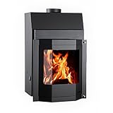 Rauchrohranschluss: 180 mm Wasserführender Kamineinsatz AQUAFLAM 17 Prisma