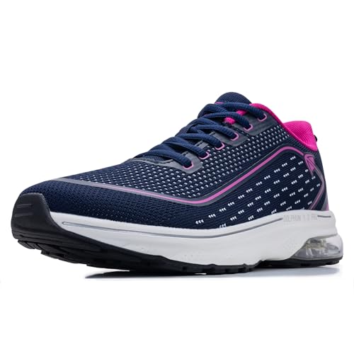 Autper Wide Toe Box Walking Sneakers Women Plantar Fasciitis Arch Support Running Tennis Comfortable Orthotic Shoes for Bunion Feet Pain Relief US6-11